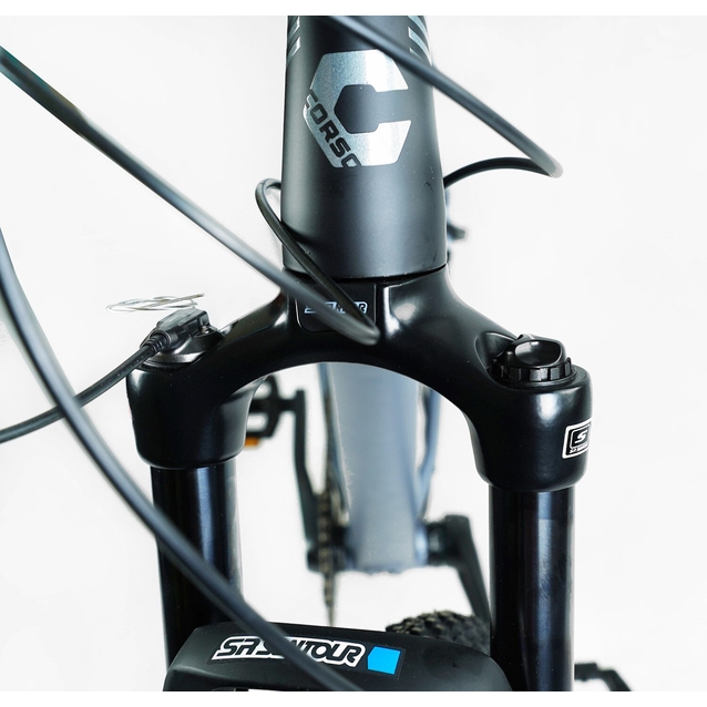 Велосипед 29 AL Corso «APEX» PX-29157 алюміній 21", (к-т SHIMANO Deore) чорно-блакитний фото westvelo.com