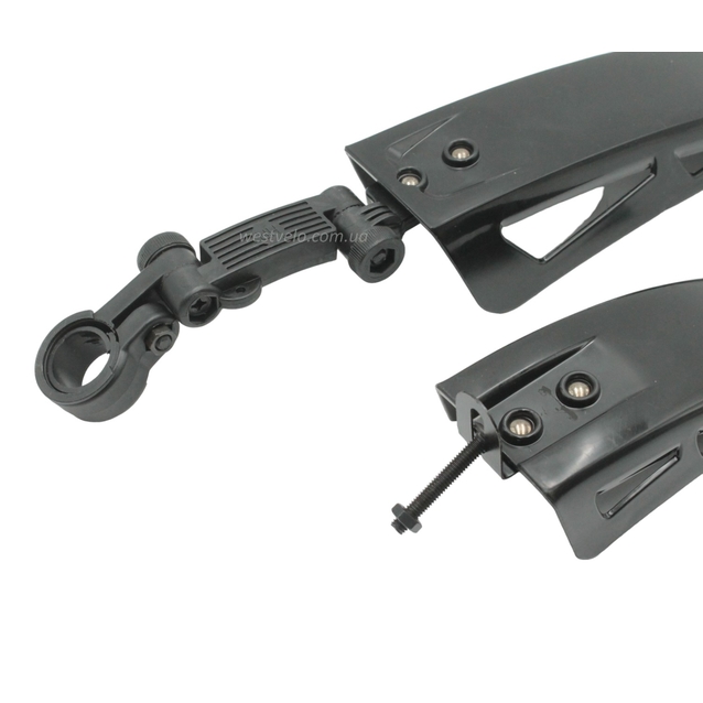 Крила 16-20 дитячі пластик №36 чорні, кріплення на тр. сідла фото westvelo.com