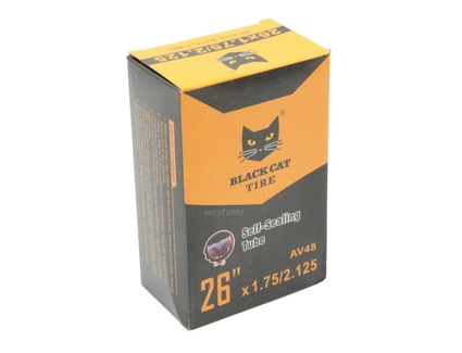Камера 26. довгий ніпель AV 48mm BLACK CAT (1.75/1.95-2.125) самоклеюча (з антипрокольним гелем)