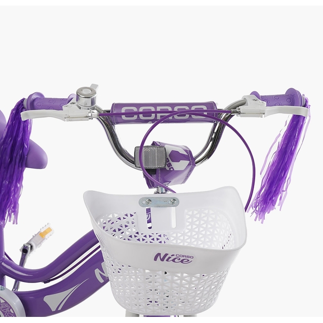 Дитячий велосипед 14 ST Corso «NICE» NC-14021 дискові гальма, фіолетовий фото westvelo.com