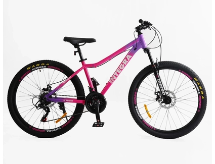 Велосипед 26 AL Corso «INTEGRA» NG-26006 алюміній 15", (к-т SHIMANO) рожево-фіолетовий