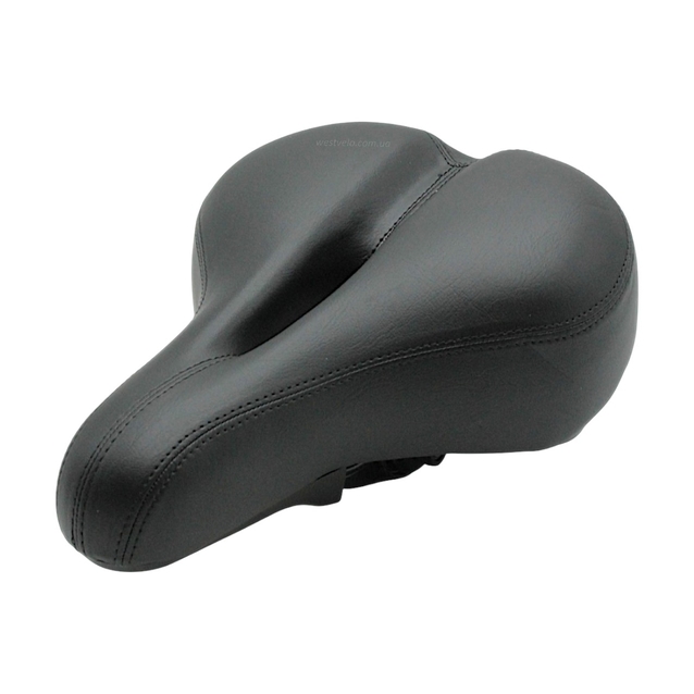Сідло на демферах з отвором № 026, чорне фото westvelo.com