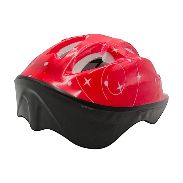 Вело шолом "TK Sport" 455 червоний з зірками фото westvelo.com