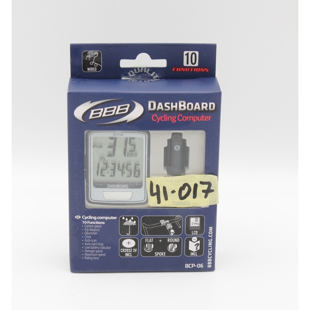 Велокомп'ютер BBB ВСР-06 "DashBoard" чорно-білий (10 functions) фото westvelo.com