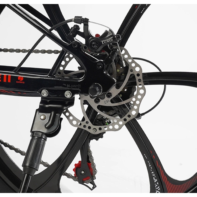 Велосипед 24 MG Corso «MAGNUM» MN-24255 магній 11", (к-т SHIMANO) біло-червоний фото westvelo.com