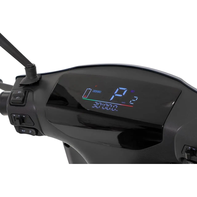 Електроскутер Corso «FLASHX» FL-946117 двигун 1200W, акумулятор 72V/23Ah графеновий, зелений, колеса 10" + 1 ящик. акум фото westvelo.com