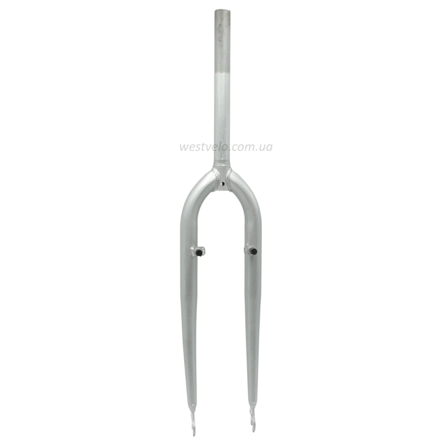 Вилка 28 сталева Ø25.4mm V-brake L-230mm р.з L-100mm сіра фото westvelo.com