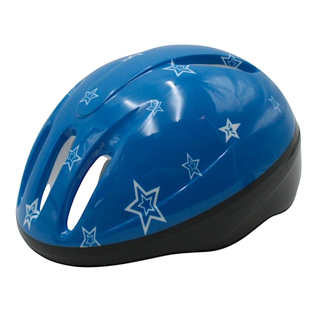 Вело шолом "TK Sport" 599 (53см) синій з зірками