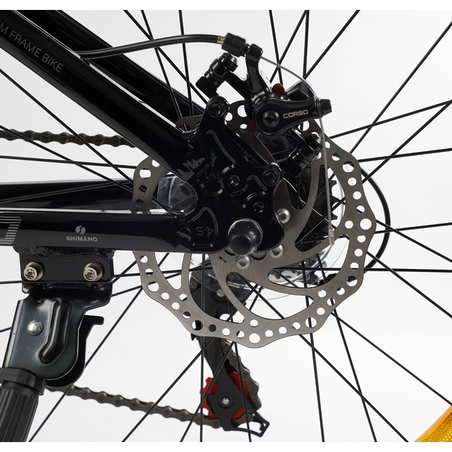 Велосипед 26 AL Corso «NEXT» NX-26922 алюміній 13", (к-т SHIMANO) чорно-рожевий фото westvelo.com