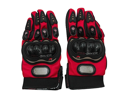 Мото рукавиці (L) "PRO BIKER" чорно-червоні MCS-01