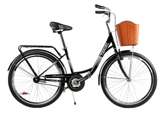 Міський велосипед 26 ST Corso «TRAVEL» TR-6391 сталь 16,5", чорний (+к/к/б)