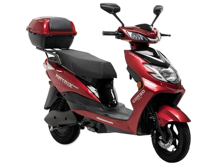 Електроскутер Corso «MATRIX» MT-720041 двигун 1200W, акумулятор 72V 25Ah графеновий, червоний, колеса 10" + 1 ящик. акум