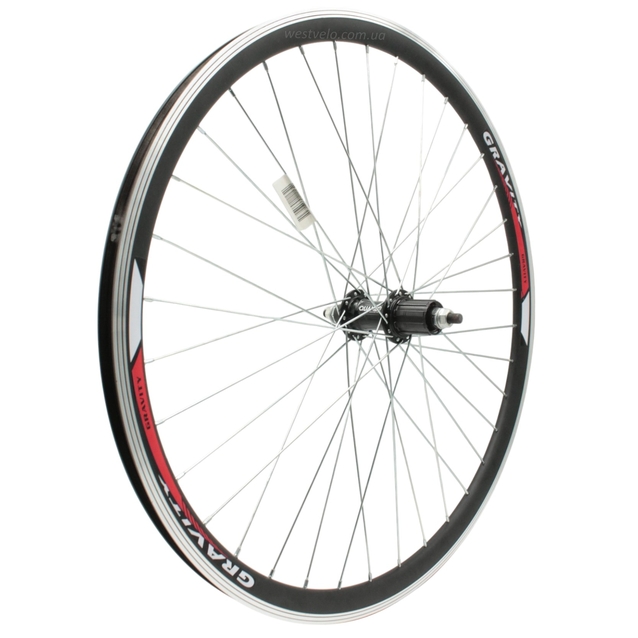 Колесо 27,5 зад, обід 2-ний чорний, втулка AL Quando касета (8-9) фото westvelo.com