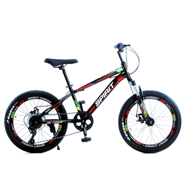 Велосипед 20 ST Corso «SPIRIT» ST-92144 сталь 11", (к-т SHIMANO) чорно-червоний фото westvelo.com