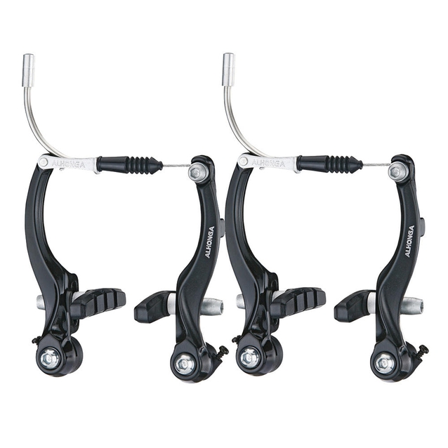 Гальма V-brake (перед + зад) ALHONGA алюміній чорні фото westvelo.com