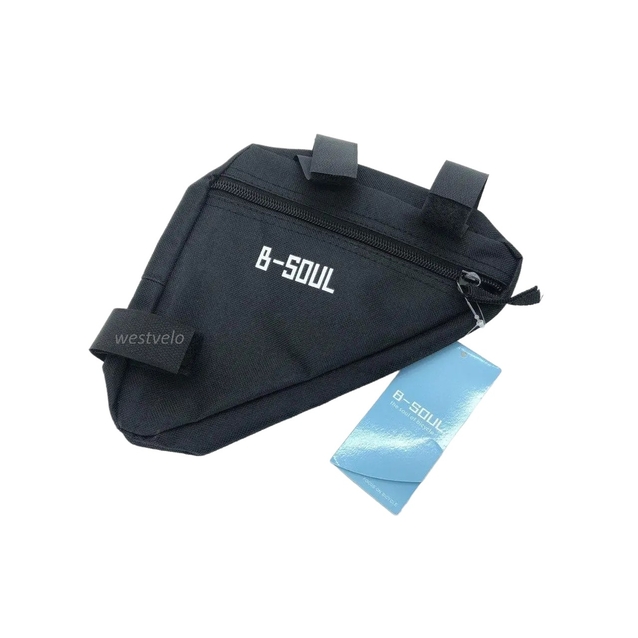 Сумка на раму трикутна B-SOUL чорна (240×160) L фото westvelo.com