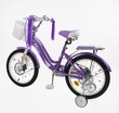 Дитячий велосипед 18 ST Corso «NICE» NC-18100 дискові гальма, фіолетовий фото westvelo.com