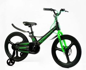 Дитячий велосипед 20 Corso «REVOLT» MG-20923, МАГНІЄВА рама, чорно-салатовий