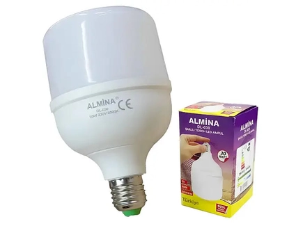 Лампа світлодіодна акумуляторна 30 W E27 (1 акумулятор 18650) 220В