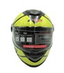Мото шолом, закритий (S 55-56) F2 М65 Neon yellow чорно-жовтий, глянець фото westvelo.com