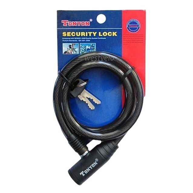 Замок на ключ TONYON 414 Ø8mm L-650mm фото westvelo.com