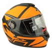 Мото шолом, закритий (S 55-56) F2 М65 Neon orange, чорно-помаранчевий, матовий фото westvelo.com