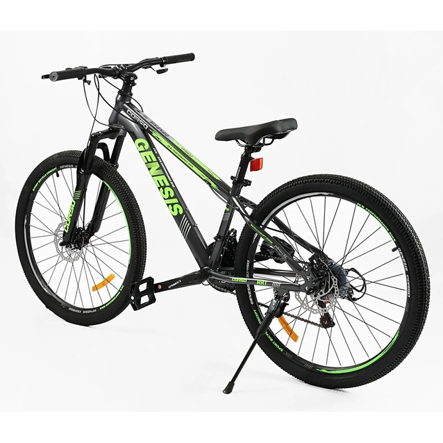 Велосипед 26 ST Corso «GENESIS»  T-26921 сталь 13", (к-т SunRun) графітово-салатовий фото westvelo.com