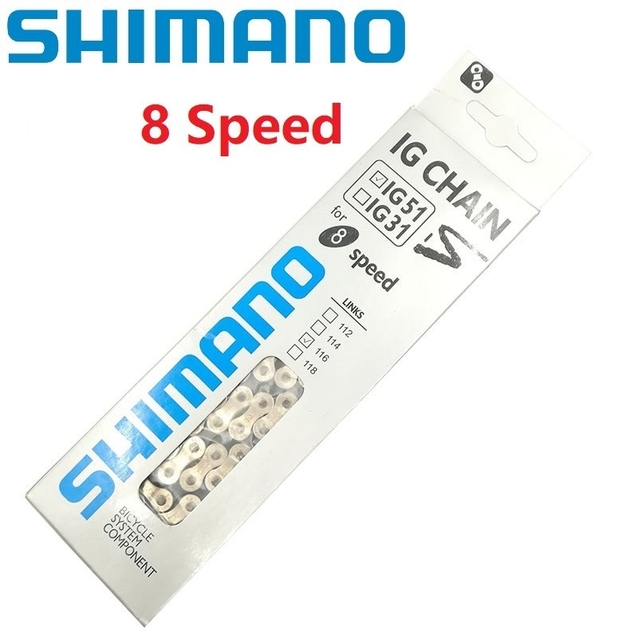 Ланцюг спорт 8 передач SHIMANO IG-51 116 ланок Б/З фото westvelo.com