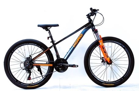 Велосипед 26 AL Corso «KORD» KD-26506 алюміній 13", (к-т SHIMANO) чорно-синьо-помаранчевий