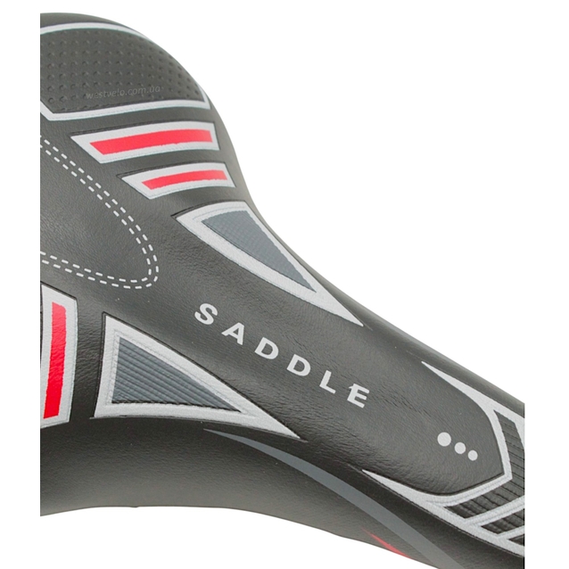 Сідло мтв № SD-270 чорно-сіре фото westvelo.com