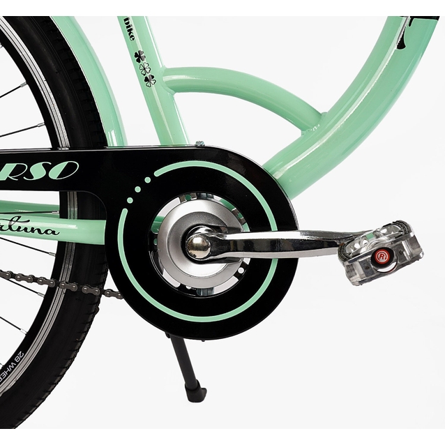 Міський велосипед 28 ST Corso «FORTUNA» FR-28403 сталь 20", м'ятно-бірюзовий (+к/к/б) фото westvelo.com