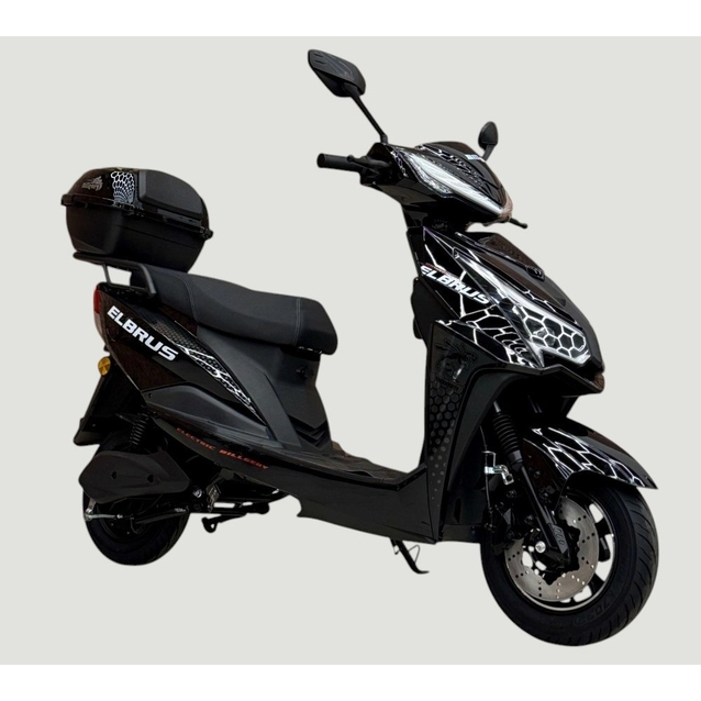 Електроскутер Corso «GTS-RR» LB-602072, двигун 2000W, акумулятор 72V 30Ah літій-залізо-фосфатний, чорний, колеса 10" фото westvelo.com