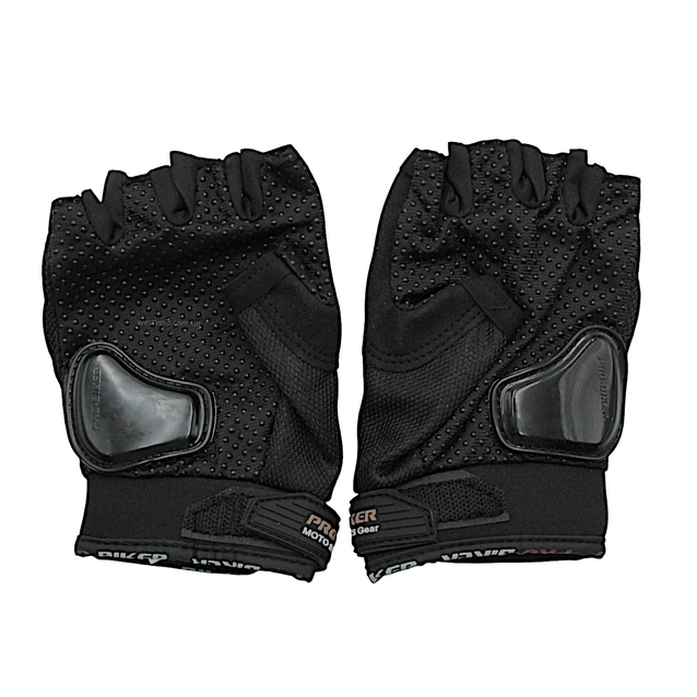 Мото рукавиці (M) "PRO BIKER" (MCS‑04) чорні (з відкритими пальцями ) фото westvelo.com