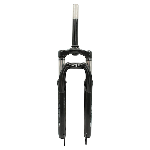 Вилка 26 аморт. безрізьб. CORSO (128) Ø28.6mm, disk. шток L-200mm чорно-сіра глянцева фото westvelo.com