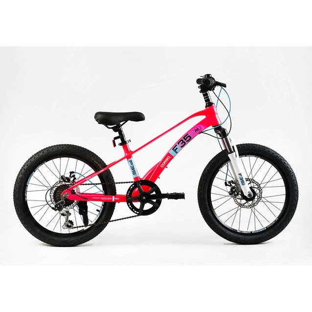 Велосипед 20 MG Corso «F35» MG-20692 магній 11", (к-т SHIMANO) рожевий фото westvelo.com