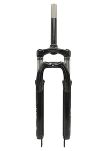 Вилка 26 аморт. безрізьб. CORSO (950) Ø28.6mm, disk. шток L-200mm чорно-червона глянцева