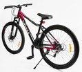 Велосипед 27.5 AL Corso «INTEGRA» NG-27092 алюміній 17", (к-т SHIMANO) чорно-рожевий фото westvelo.com