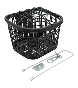 Кошик пластмасовий сітка AFT-142 чорний з кришкою (SLCK-018)