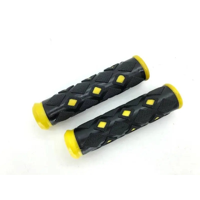 Гріпси гумові "Ромб" чорно-жовті фото westvelo.com