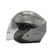Мото шолом, відкритий (S) (55-56см) BLD-708 сірий глянець з відкидними окулярами фото westvelo.com