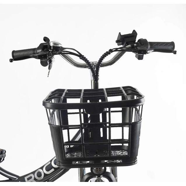 Електровелосипед 24 ST Corso «ROCCO» RC-20515 сталь, двигун 500W, акумулятор 48V20AH літієвий, чорний фото westvelo.com