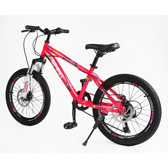 Велосипед 20 ST Corso «SPIRIT» ST-20701 сталь 12", (к-т SHIMANO) рожевий фото westvelo.com