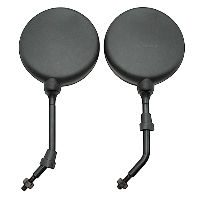 Дзеркало заднього виду Круглі SDTW (QX‑1192B) (M8-10 R+R) фото westvelo.com