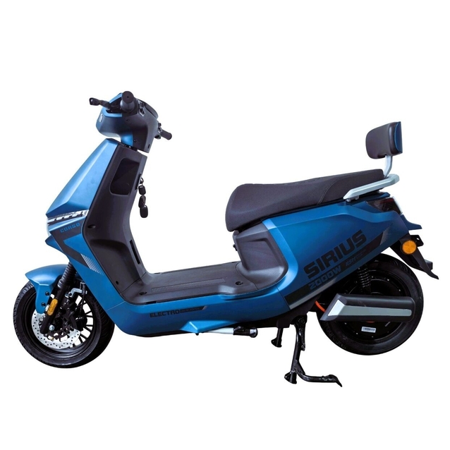 Електроскутер Corso «SIRIUS» SR-260108, двигун 2000W, акумулятор 72V 35Ah графеновий, синій, колеса 12" + 1 ящик. акум фото westvelo.com