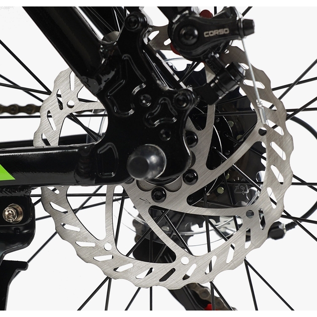 Велосипед 29 AL Corso «KORD» KR-40682 алюміній 19", (к-т SHIMANO) зелено-салатовий