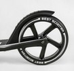 Самокат дитячий 2-х колісний, PU Best Scooter 14268 чорно-золотий, колеса Ø230-200mm, AL, 1 амортизатор передній фото westvelo.com