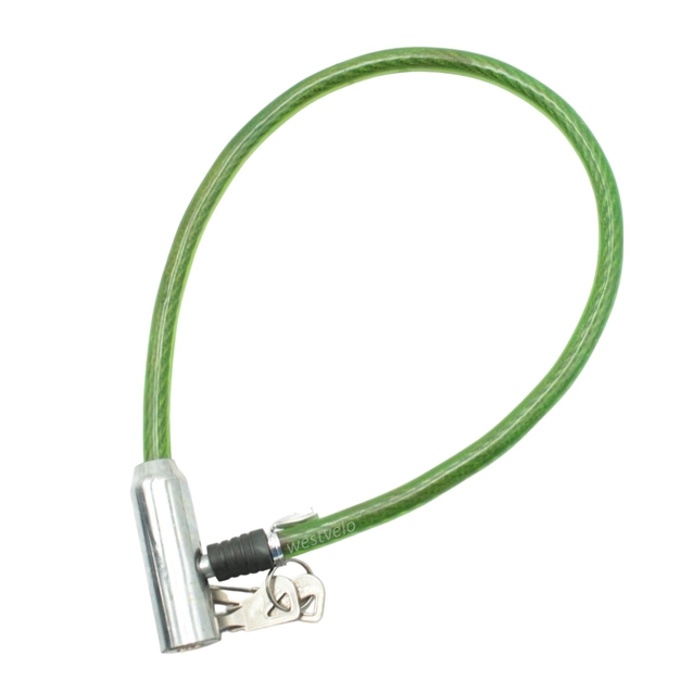 Замок метал на ключ Є на 0,65m (різні кольори) фото westvelo.com