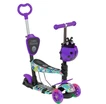Самокат 5в1 Best Scooter 68995, колеса PU 120х90mm зі світлом, фіолетовий фото westvelo.com