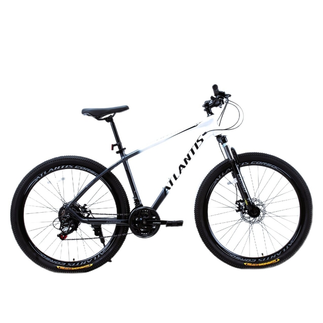 Велосипед 27.5 AL Corso «ATLANTIS» AL-27558 алюміній 17", (к-т SHIMANO) чорно-білий фото westvelo.com