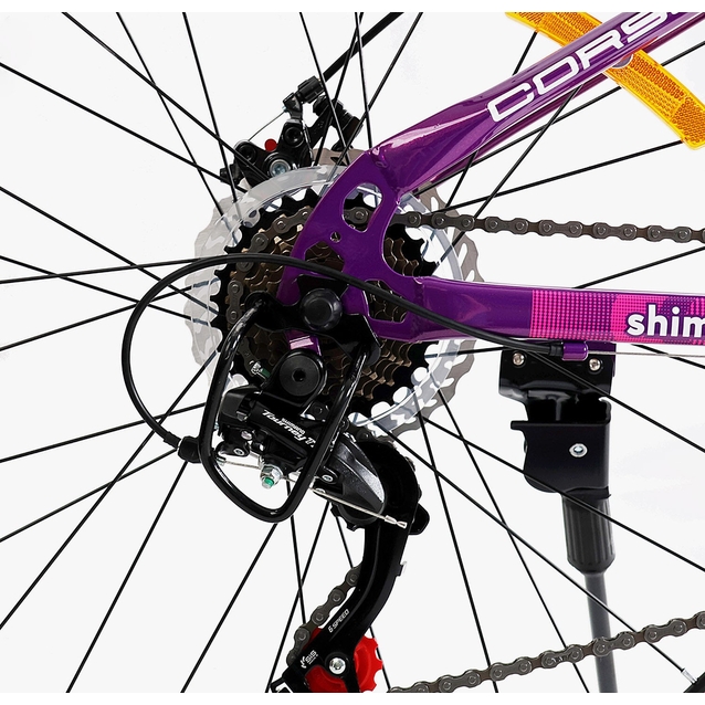Велосипед 26 ST Corso «ENERGY» EN-26813 сталь 13", (к-т SHIMANO) фіолетовий фото westvelo.com